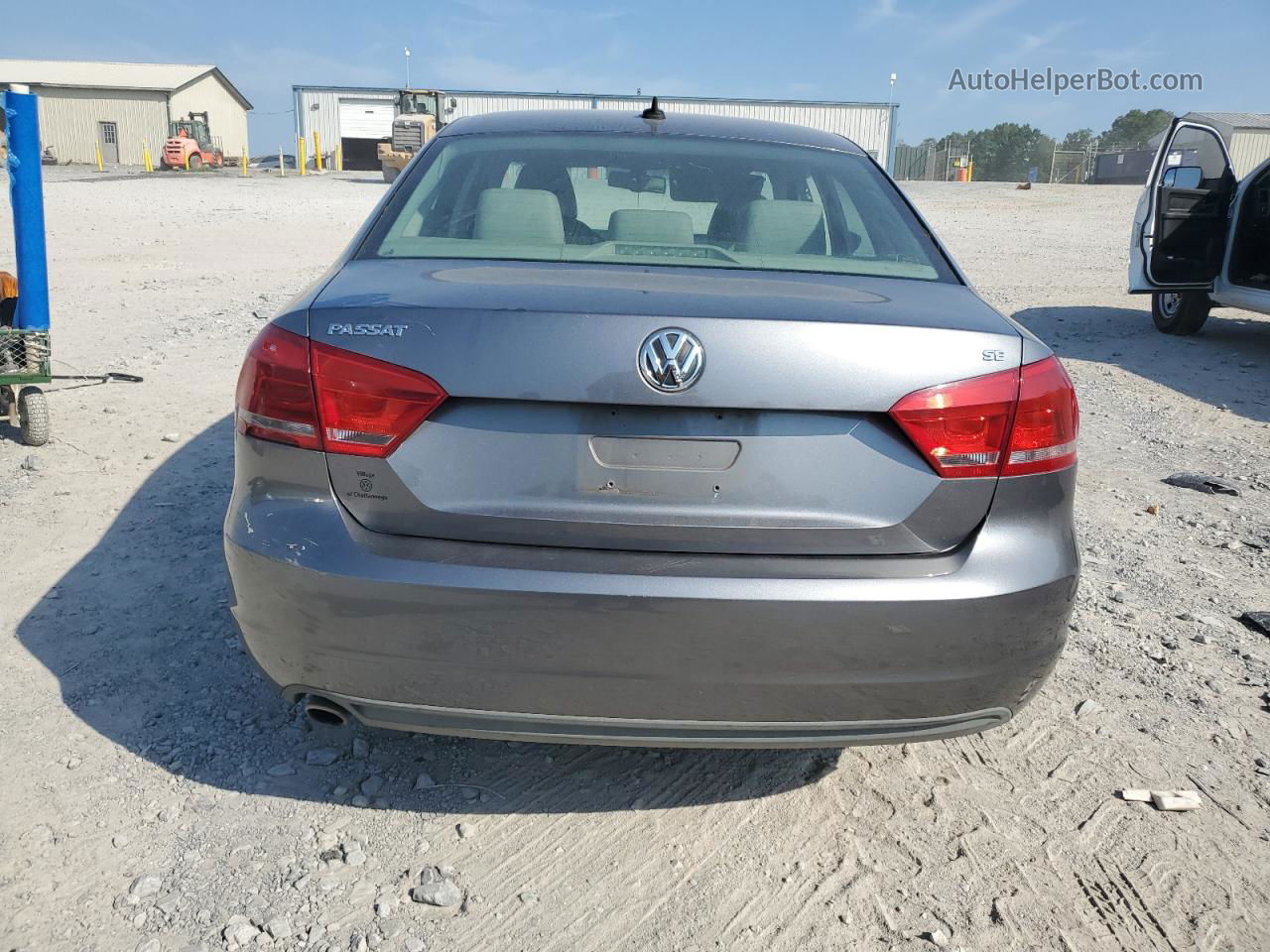 2012 Volkswagen Passat Se Gray vin: 1VWBP7A34CC095300