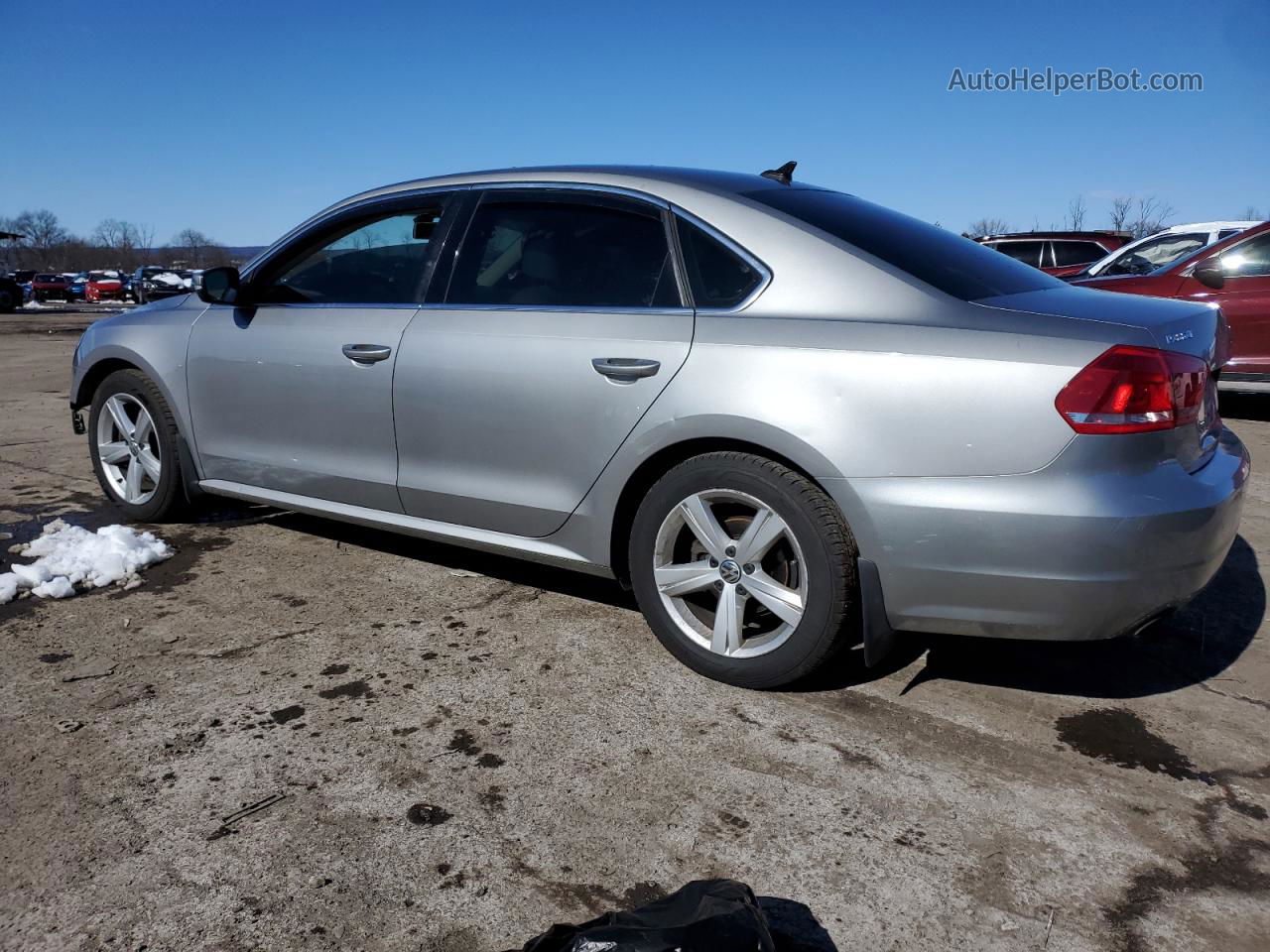 2012 Volkswagen Passat Se Silver vin: 1VWBP7A34CC108370