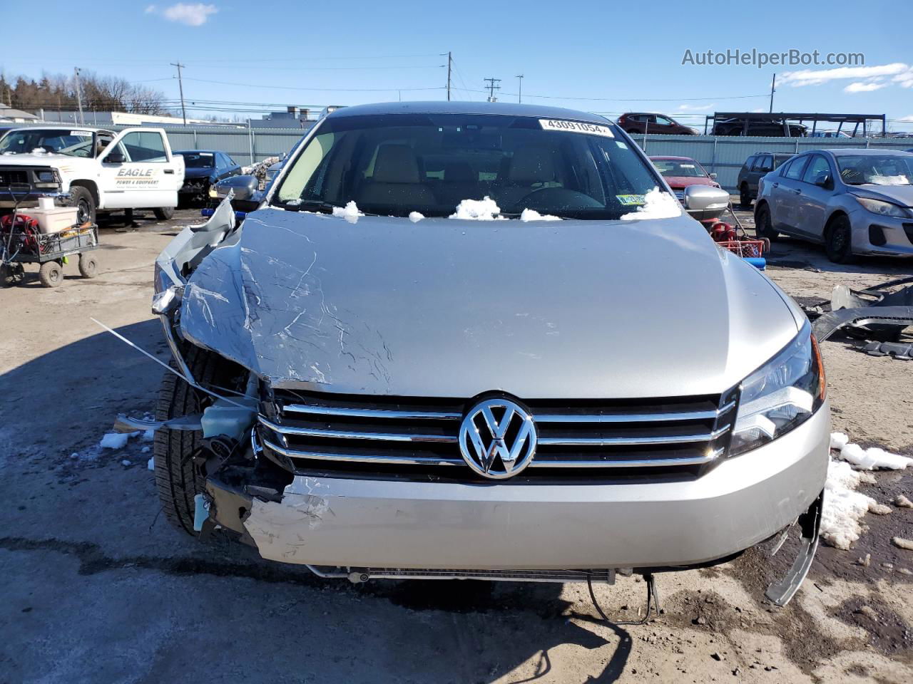 2012 Volkswagen Passat Se Серебряный vin: 1VWBP7A34CC108370