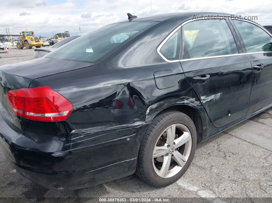 2013 Volkswagen Passat 2.5l Se Black vin: 1VWBP7A34DC013597