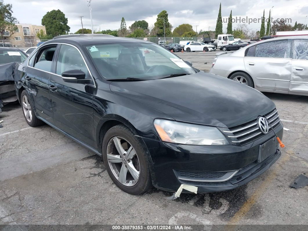 2013 Volkswagen Passat 2.5l Se Black vin: 1VWBP7A34DC013597