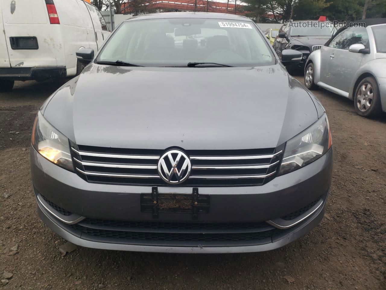 2013 Volkswagen Passat Se Серый vin: 1VWBP7A34DC087117