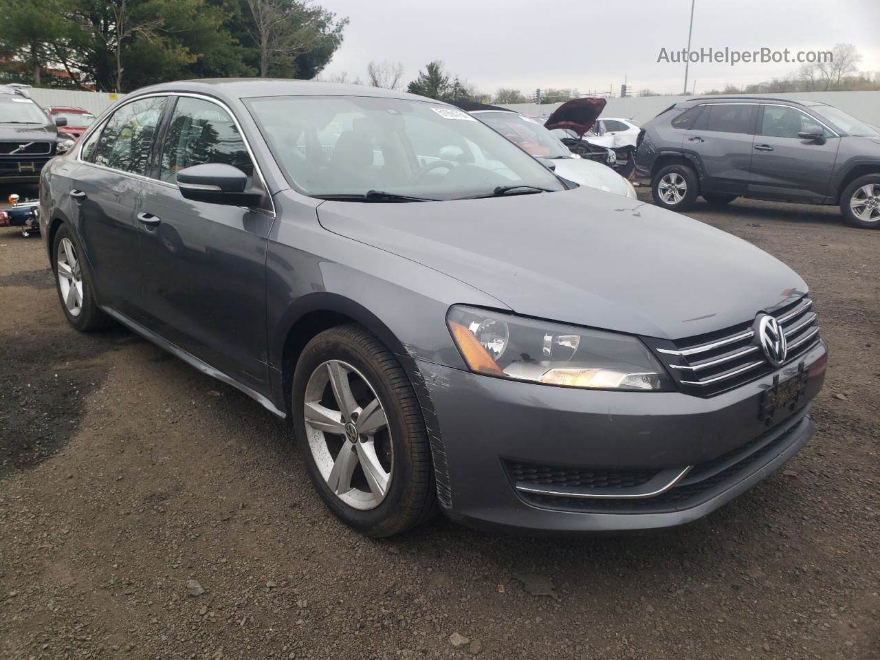 2013 Volkswagen Passat Se Серый vin: 1VWBP7A34DC087117