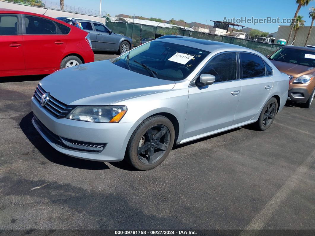 2013 Volkswagen Passat 2.5l Se Silver vin: 1VWBP7A34DC088512