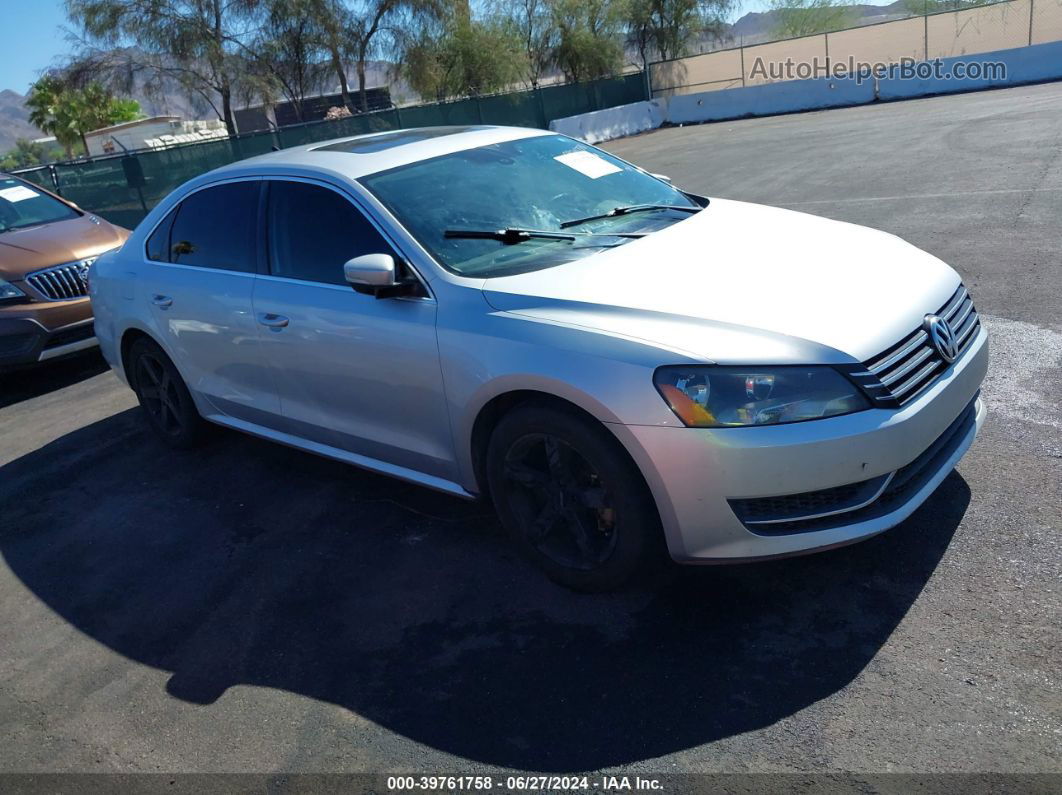 2013 Volkswagen Passat 2.5l Se Silver vin: 1VWBP7A34DC088512