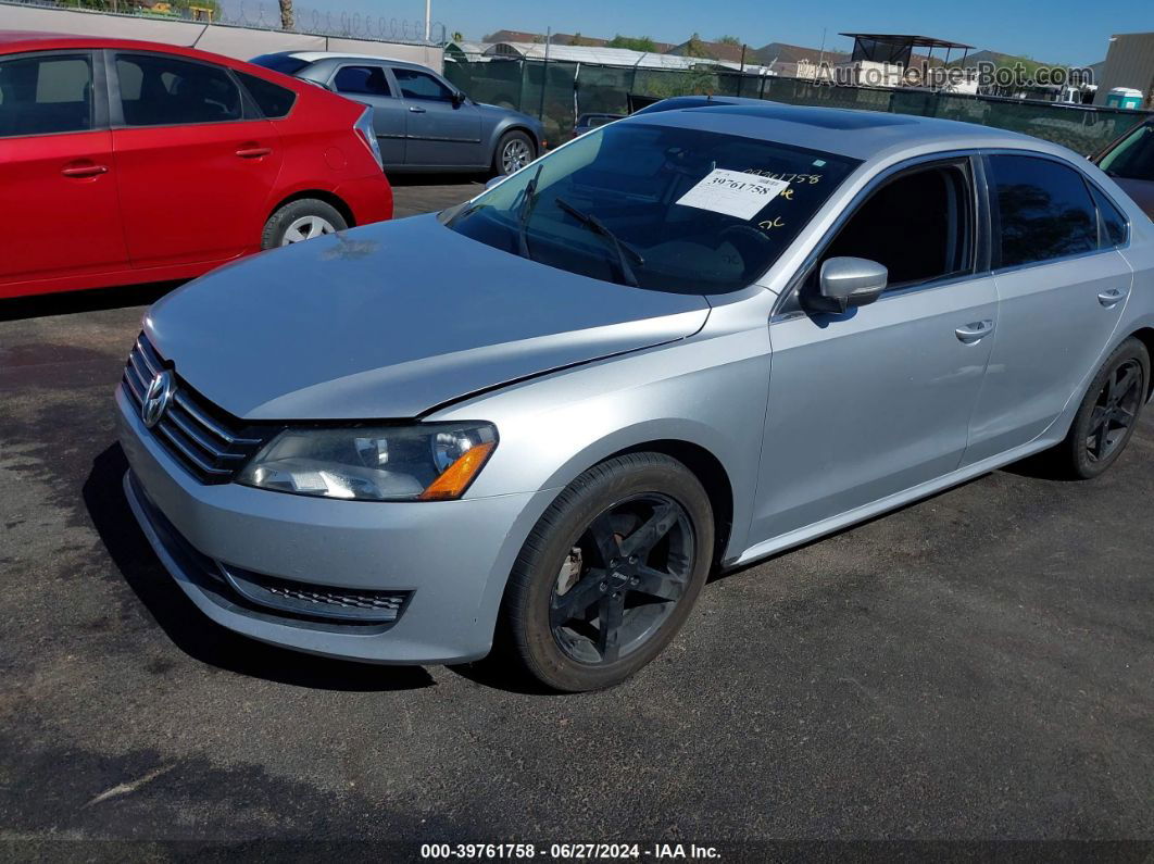 2013 Volkswagen Passat 2.5l Se Silver vin: 1VWBP7A34DC088512