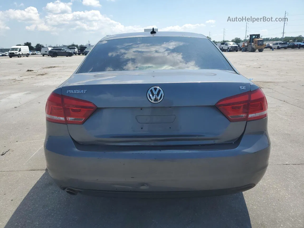 2013 Volkswagen Passat Se Gray vin: 1VWBP7A34DC098456