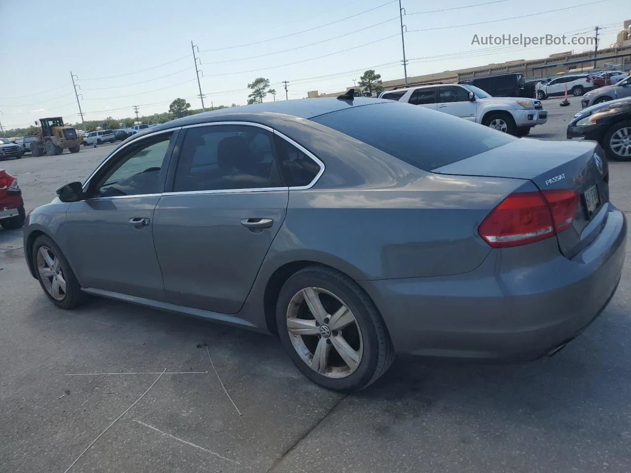 2013 Volkswagen Passat Se Gray vin: 1VWBP7A34DC098456