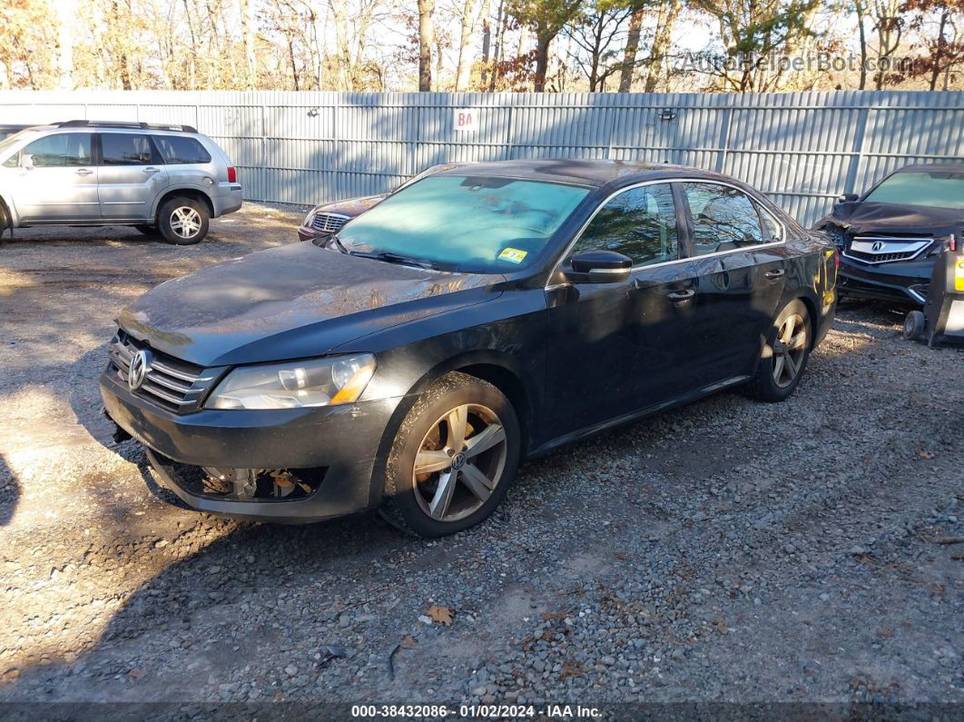 2013 Volkswagen Passat 2.5l Se Black vin: 1VWBP7A34DC103106