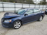 2013 Volkswagen Passat Se Blue vin: 1VWBP7A34DC130306