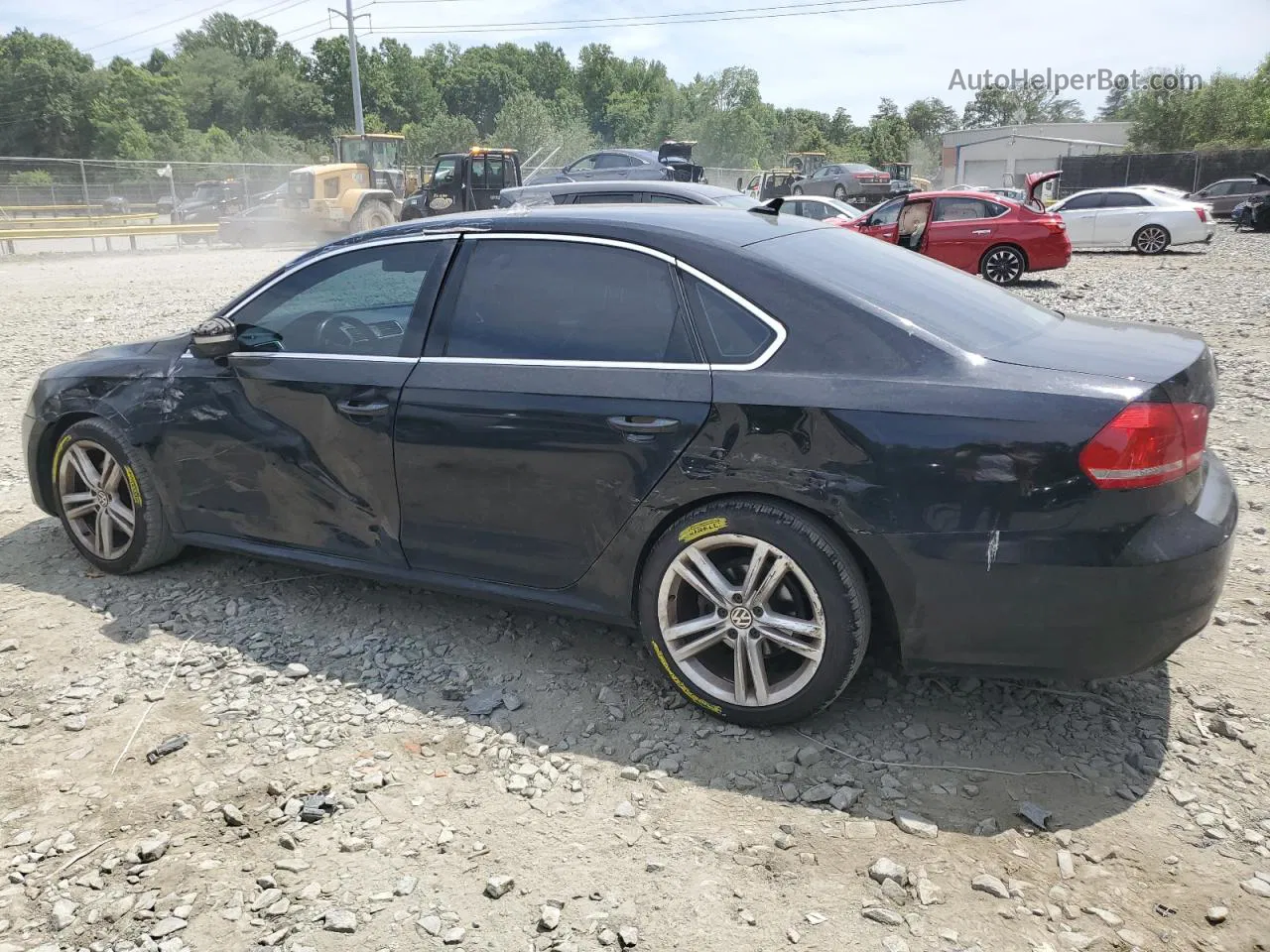 2014 Volkswagen Passat Se Черный vin: 1VWBP7A34EC001578