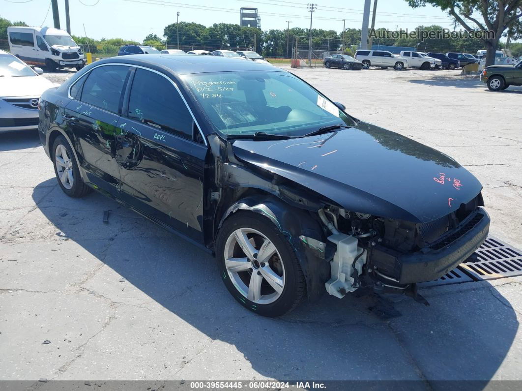 2012 Volkswagen Passat 2.5l Se Black vin: 1VWBP7A35CC051886