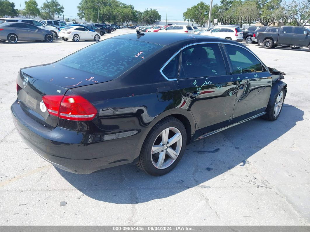 2012 Volkswagen Passat 2.5l Se Black vin: 1VWBP7A35CC051886