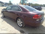 2012 Volkswagen Passat Se W/sunroof Maroon vin: 1VWBP7A35CC090610