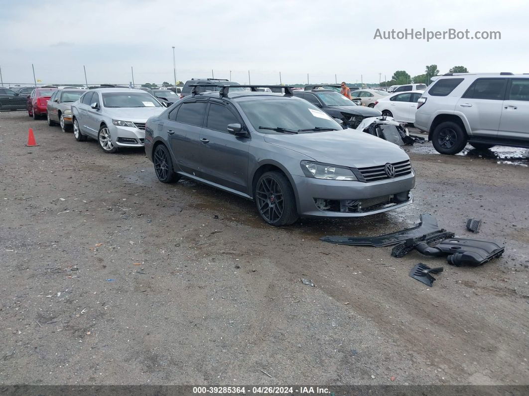 2012 Volkswagen Passat 2.5l Se Gray vin: 1VWBP7A35CC109690