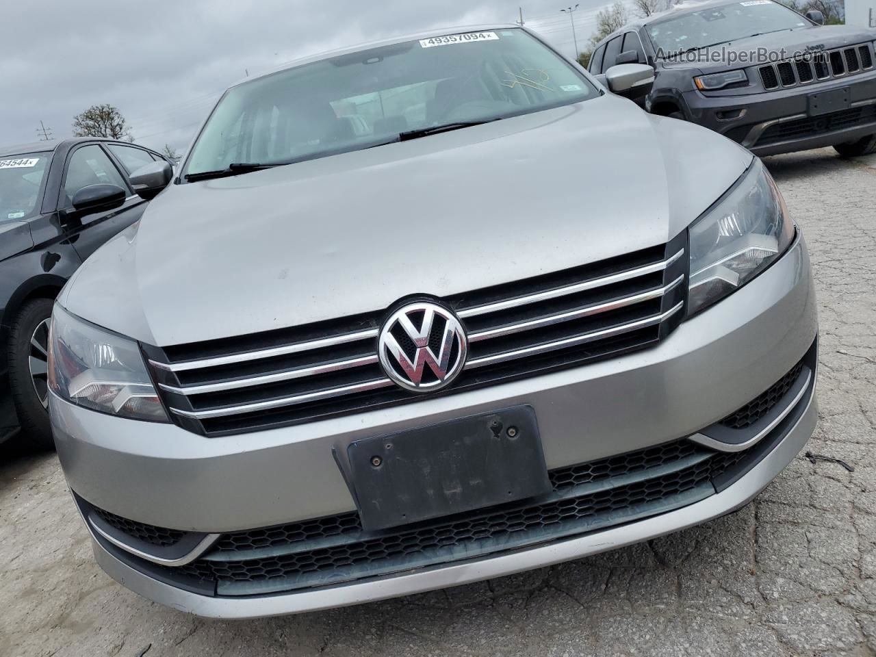 2013 Volkswagen Passat Se Silver vin: 1VWBP7A35DC044292