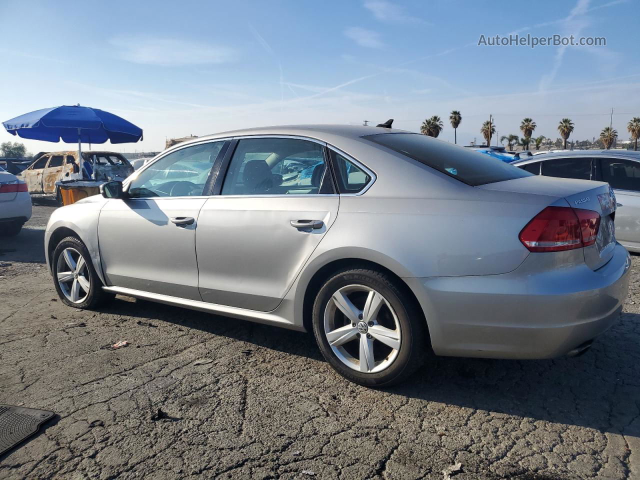 2013 Volkswagen Passat Se Серый vin: 1VWBP7A35DC081200