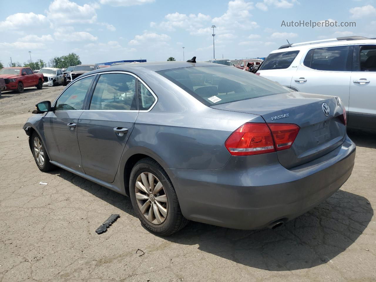 2013 Volkswagen Passat Se Серый vin: 1VWBP7A35DC102160