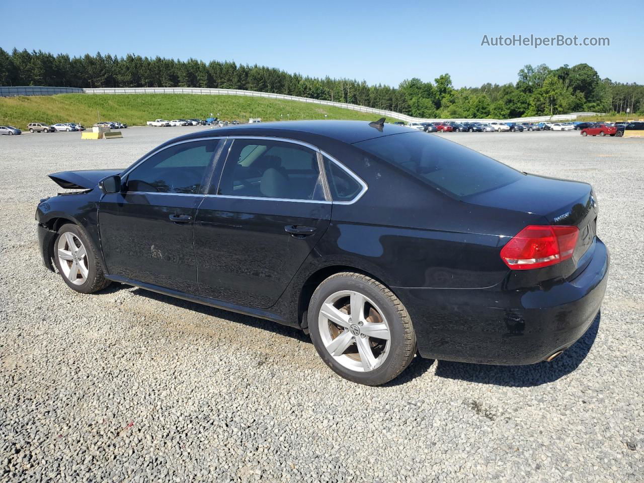 2013 Volkswagen Passat Se Black vin: 1VWBP7A35DC151620