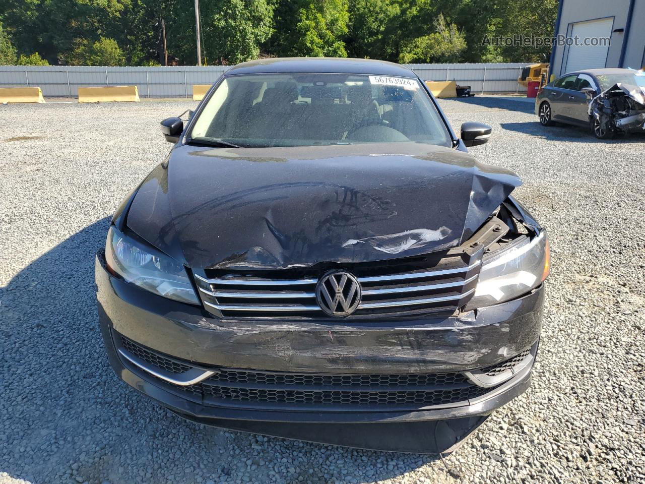 2013 Volkswagen Passat Se Black vin: 1VWBP7A35DC151620