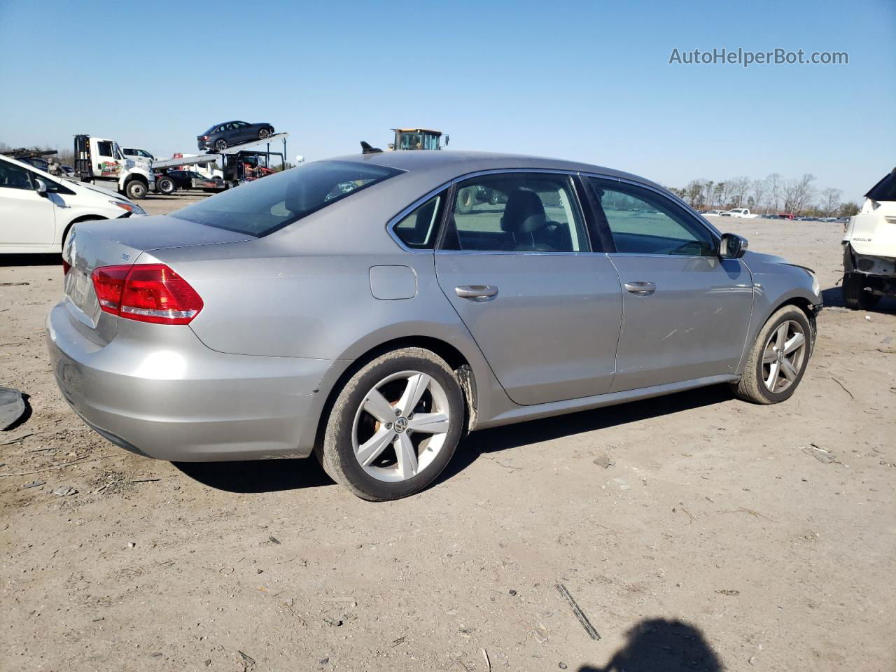 2014 Volkswagen Passat Se Silver vin: 1VWBP7A35EC017899