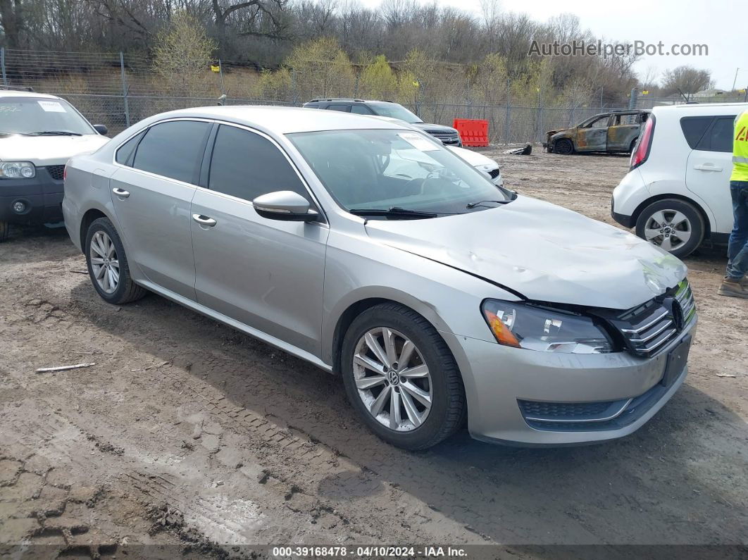 2012 Volkswagen Passat 2.5l Se Gray vin: 1VWBP7A36CC003166