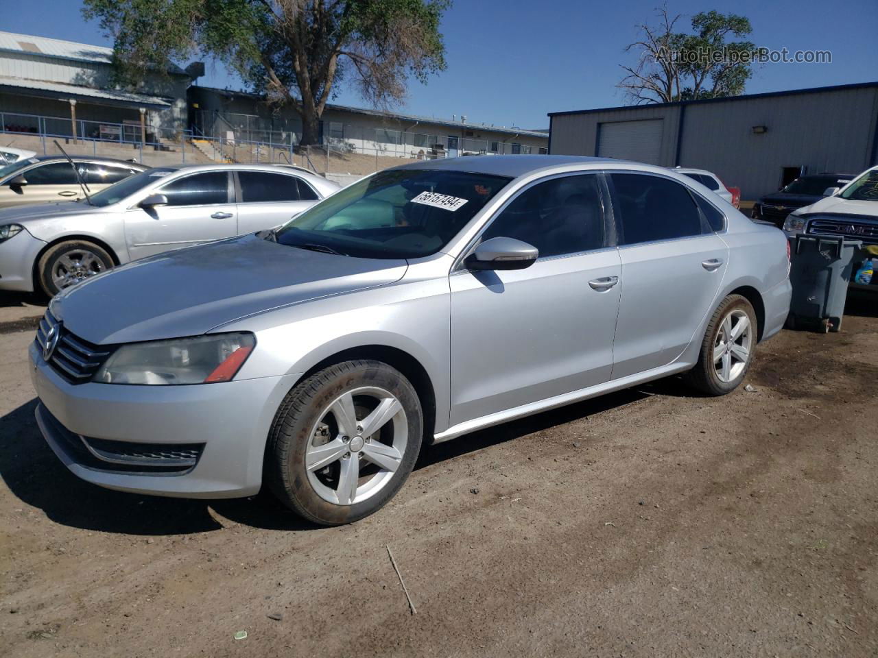 2012 Volkswagen Passat Se Silver vin: 1VWBP7A36CC019125