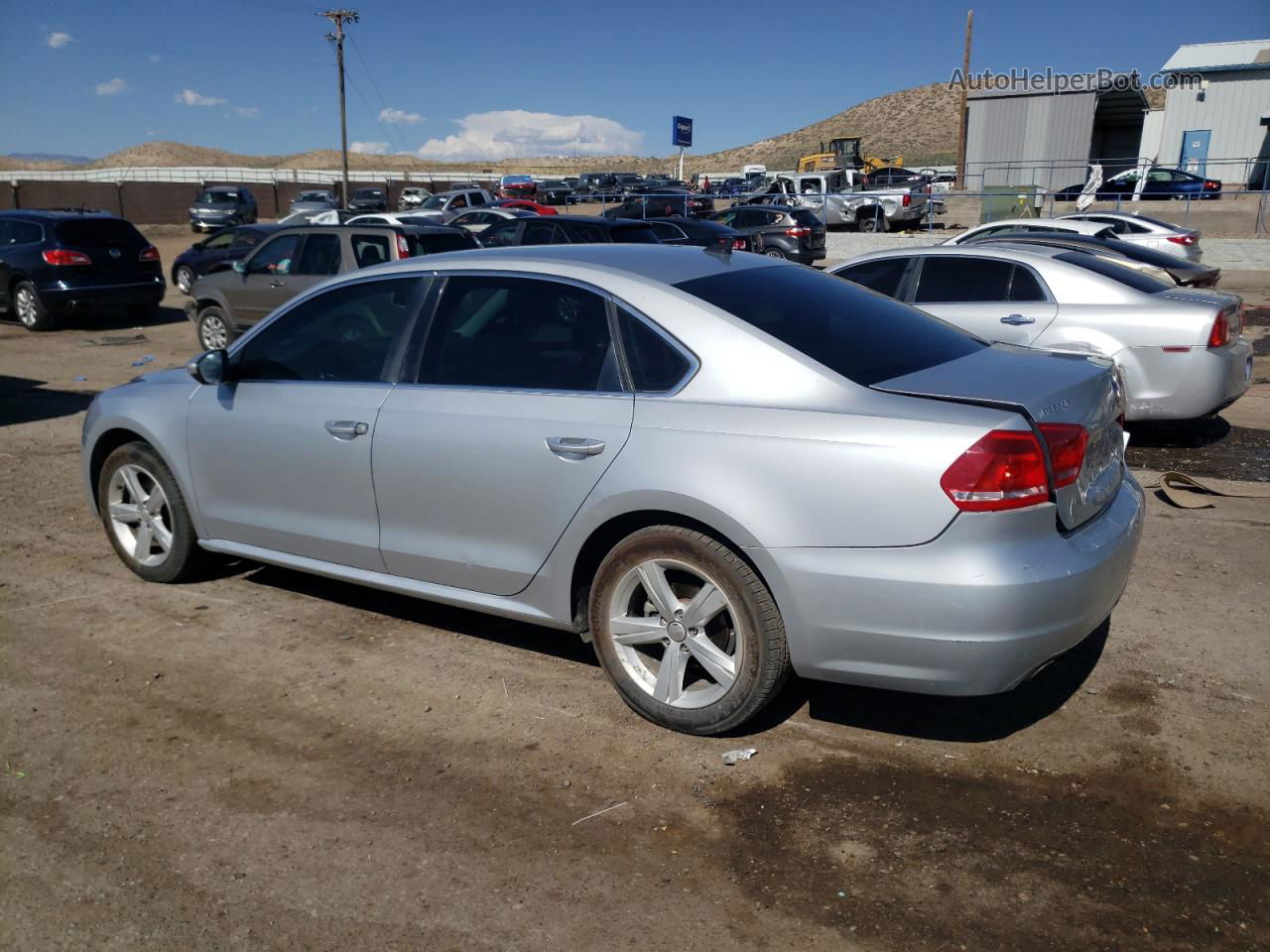 2012 Volkswagen Passat Se Silver vin: 1VWBP7A36CC019125