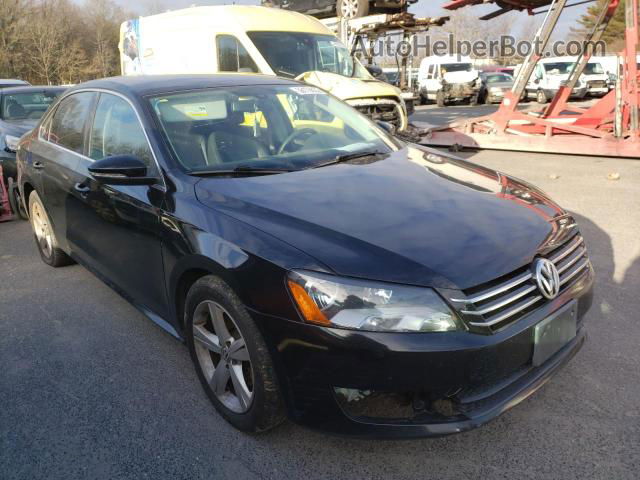 2012 Volkswagen Passat Se Black vin: 1VWBP7A36CC062881