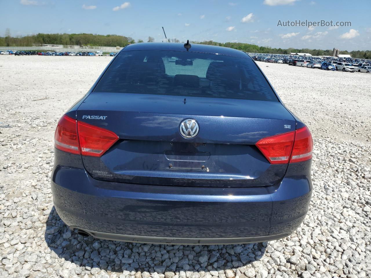 2012 Volkswagen Passat Se Blue vin: 1VWBP7A36CC087456