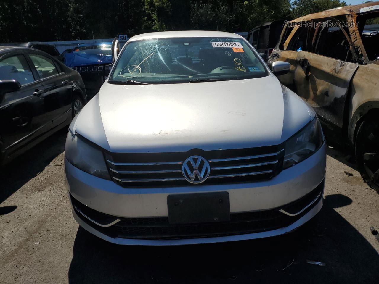 2013 Volkswagen Passat Se Gray vin: 1VWBP7A36DC015724