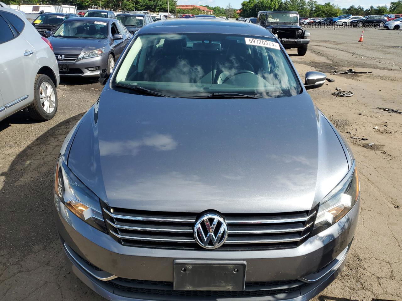 2013 Volkswagen Passat Se Gray vin: 1VWBP7A36DC036329