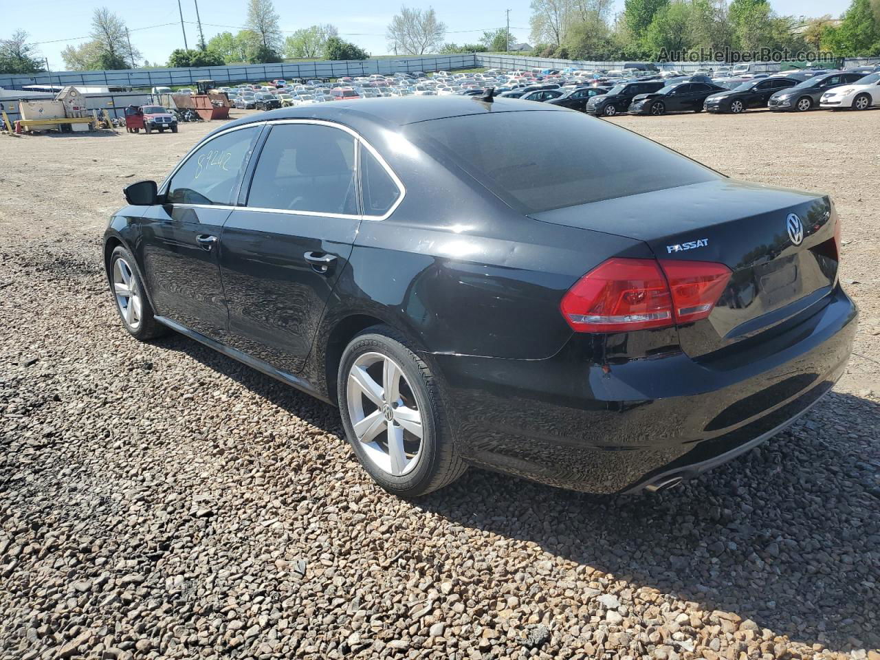 2013 Volkswagen Passat Se Black vin: 1VWBP7A36DC047072