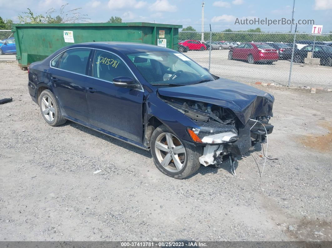 2013 Volkswagen Passat 2.5l Se Blue vin: 1VWBP7A36DC068455