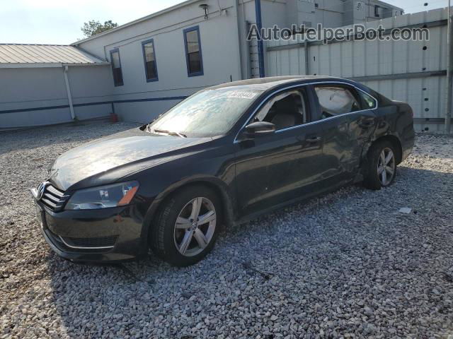 2013 Volkswagen Passat Se Black vin: 1VWBP7A36DC090178