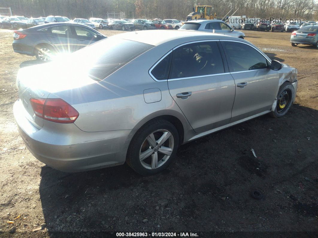 2012 Volkswagen Passat 2.5l Se Silver vin: 1VWBP7A37CC002866