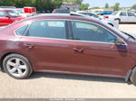 2012 Volkswagen Passat Se W/sunroof & Nav Pzev Maroon vin: 1VWBP7A37CC040548