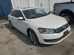 2012 Volkswagen Passat Se White vin: 1VWBP7A37CC044809