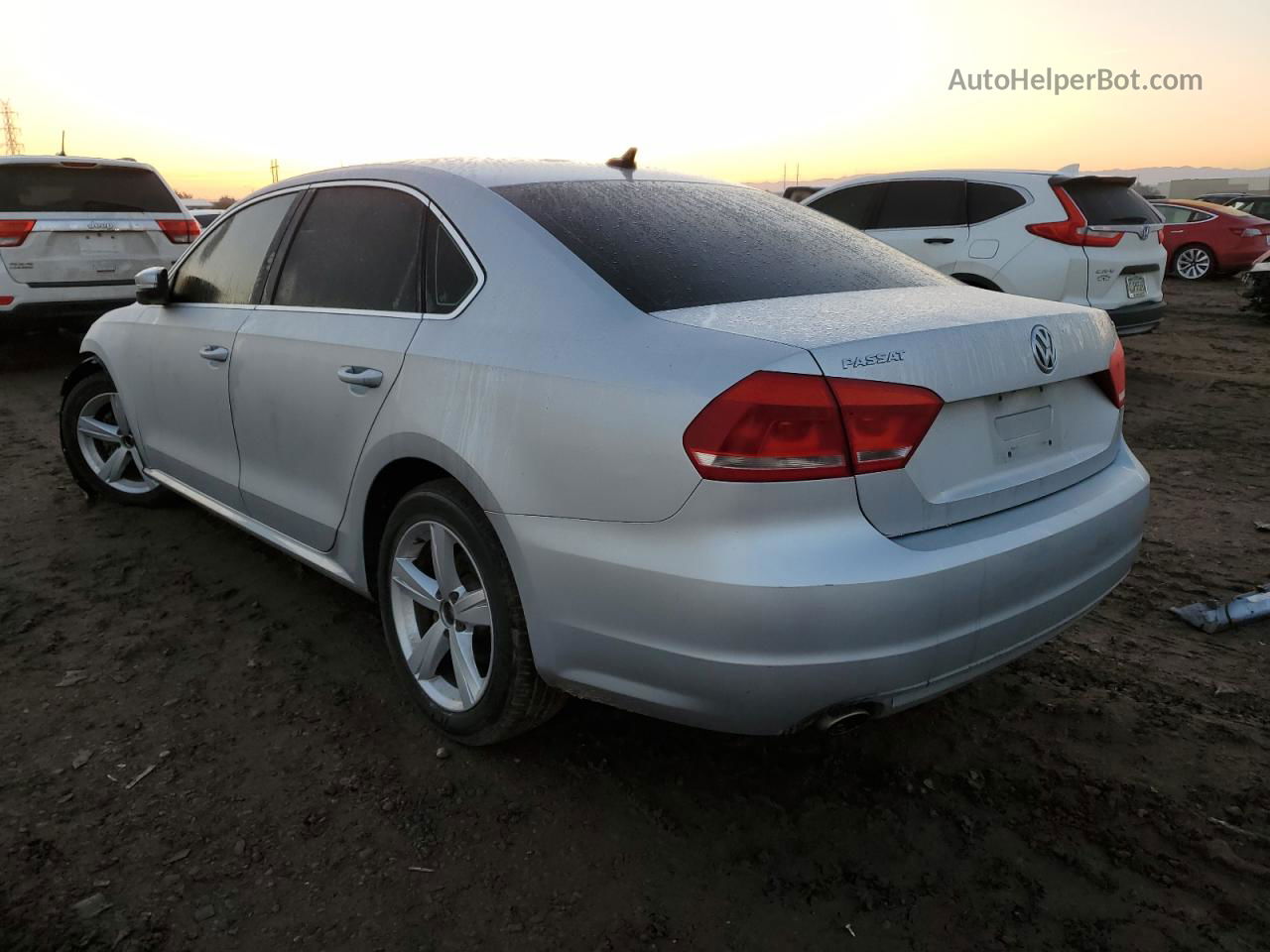 2012 Volkswagen Passat Se Silver vin: 1VWBP7A37CC108749