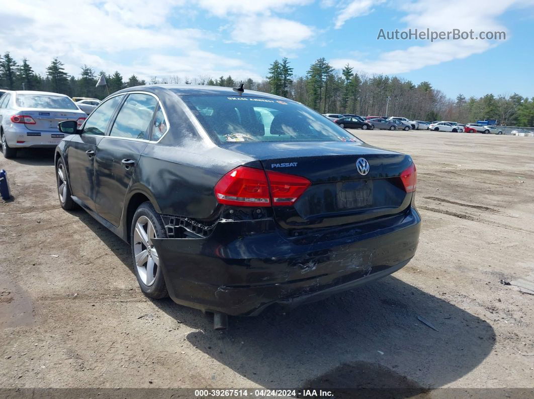 2013 Volkswagen Passat 2.5l Se Black vin: 1VWBP7A37DC016056