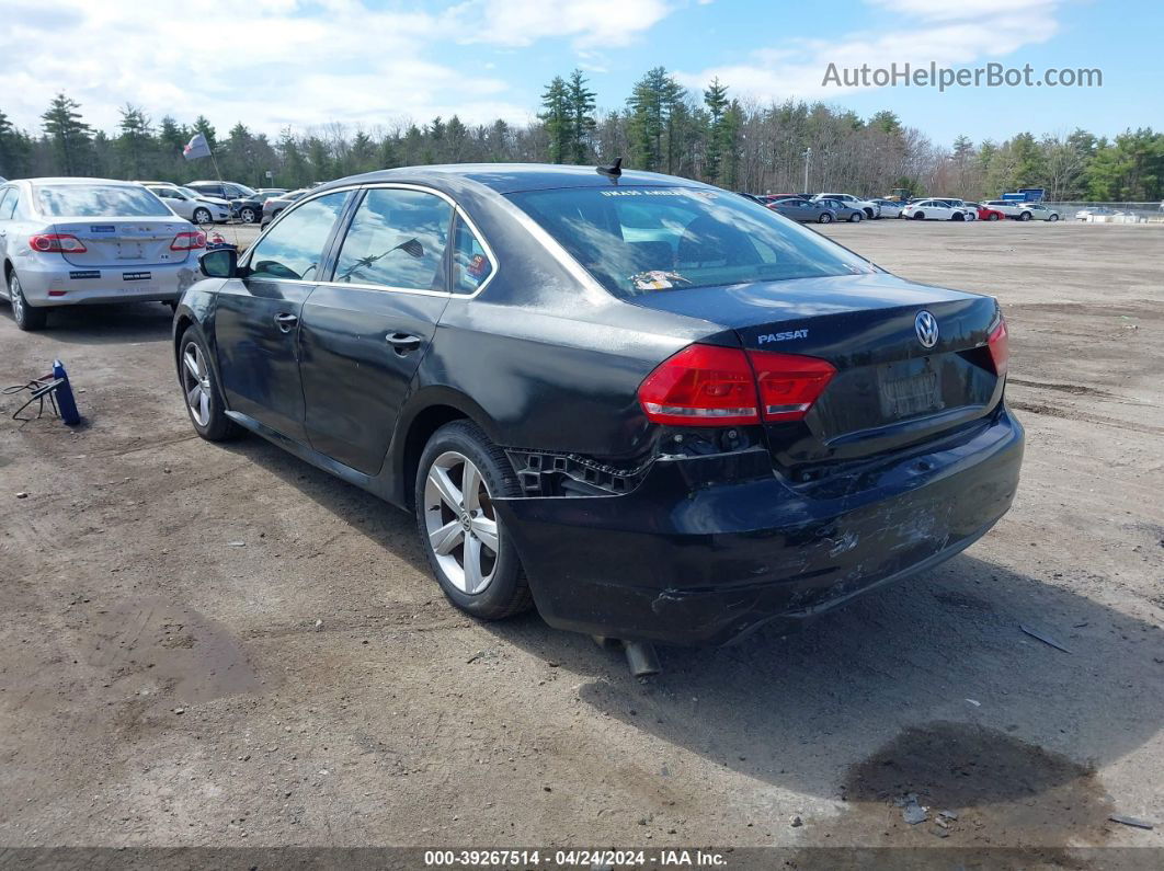 2013 Volkswagen Passat 2.5l Se Black vin: 1VWBP7A37DC016056