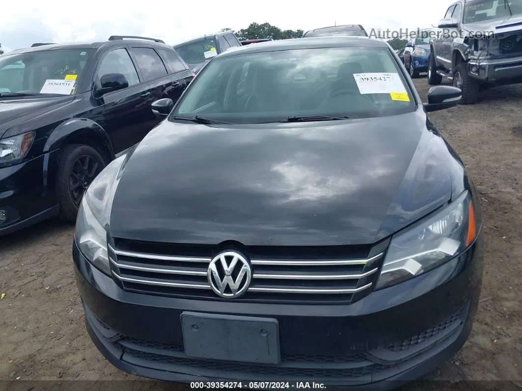 2013 Volkswagen Passat 2.5l Se Black vin: 1VWBP7A37DC030636