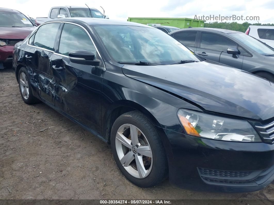 2013 Volkswagen Passat 2.5l Se Черный vin: 1VWBP7A37DC030636