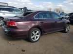 2013 Volkswagen Passat Se Burgundy vin: 1VWBP7A37DC058372