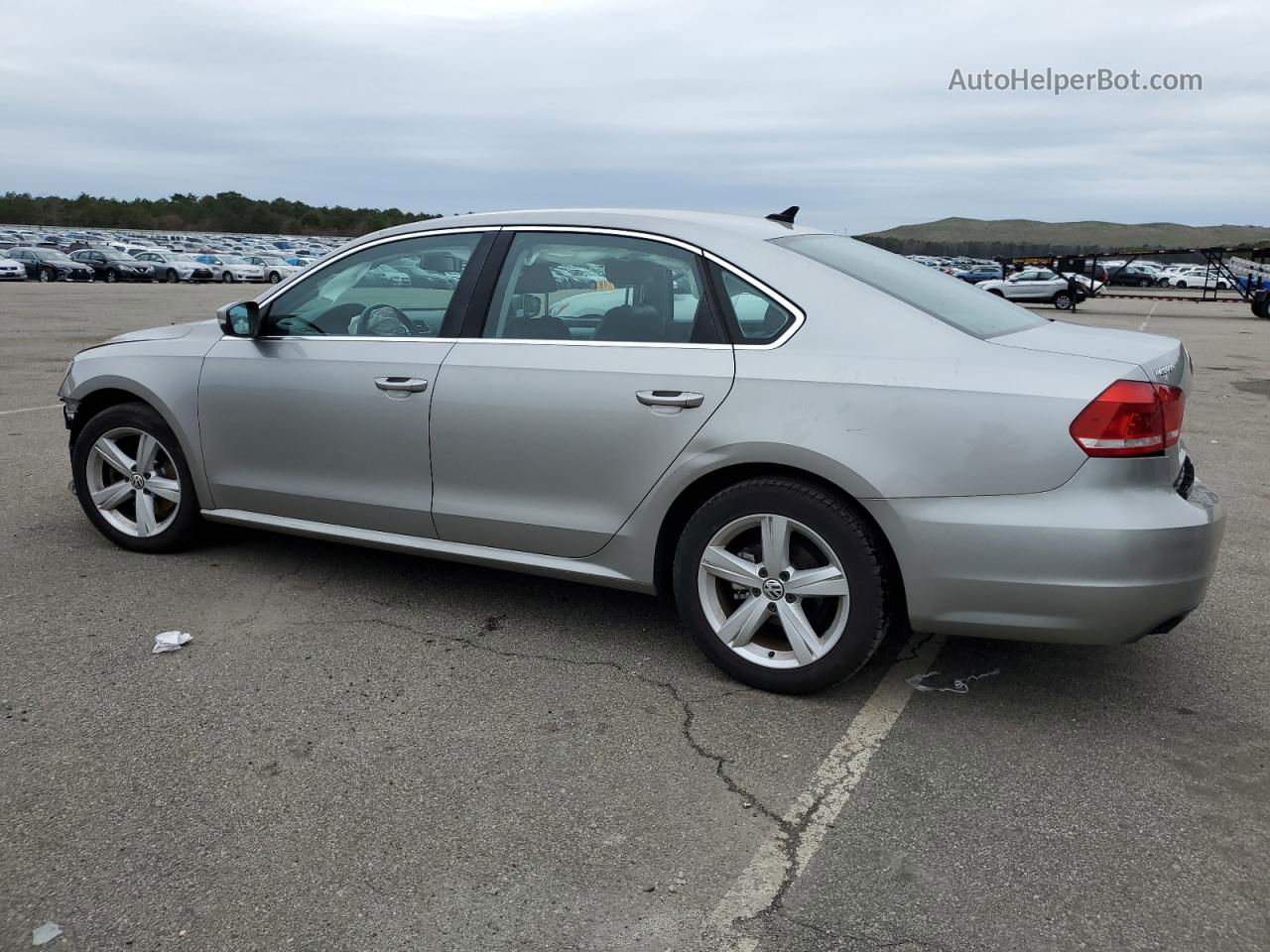 2013 Volkswagen Passat Se Silver vin: 1VWBP7A37DC103584