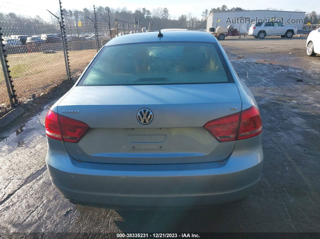 2013 Volkswagen Passat 2.5l Se Light Blue vin: 1VWBP7A37DC135094