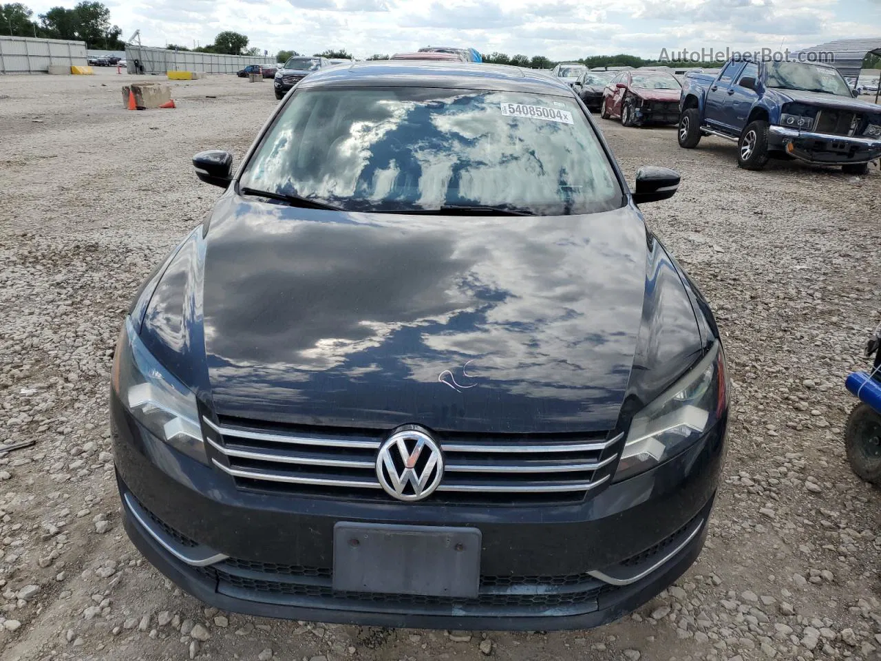 2013 Volkswagen Passat Se Black vin: 1VWBP7A37DC146399