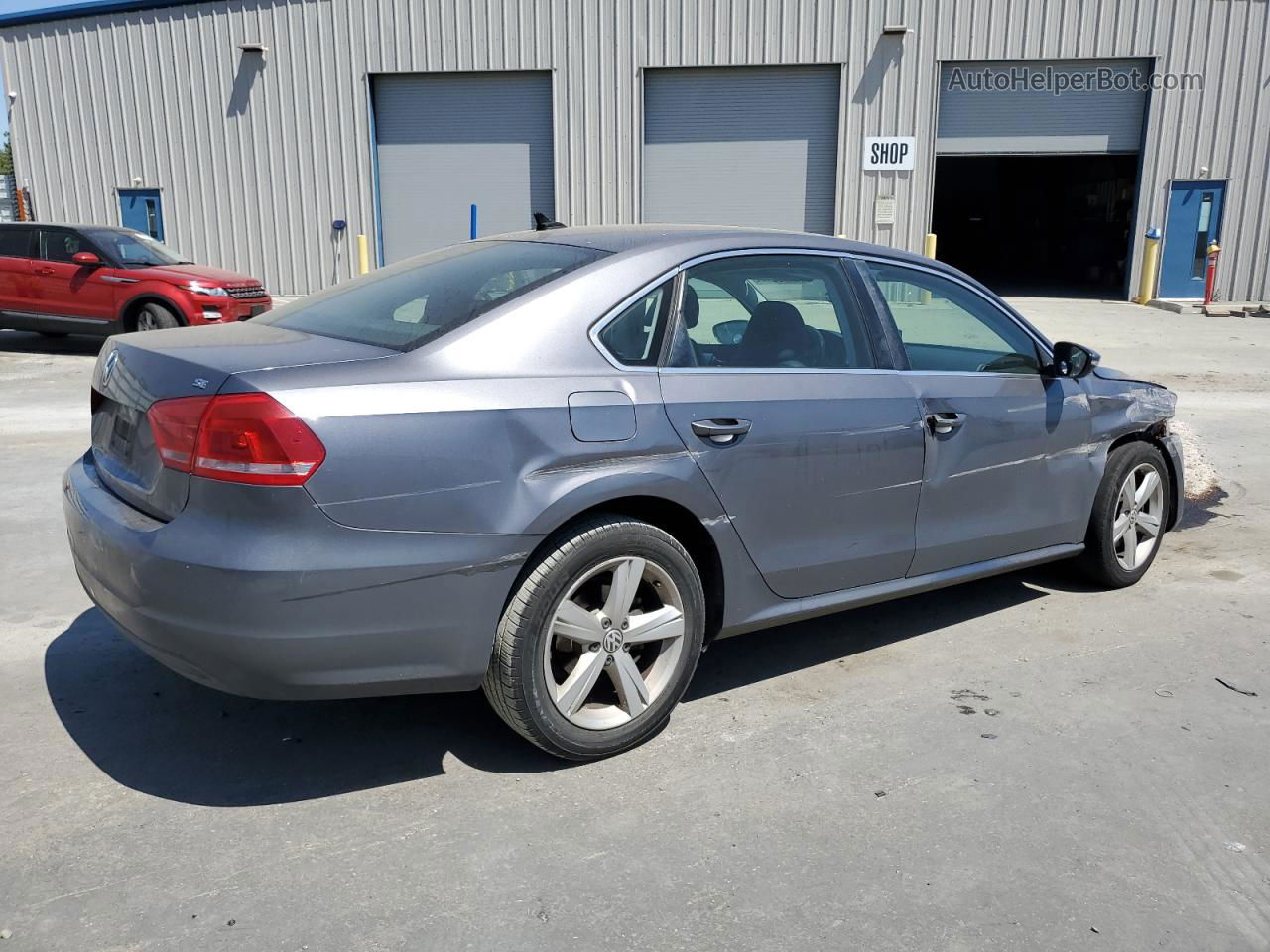 2012 Volkswagen Passat Se Серый vin: 1VWBP7A38CC053454