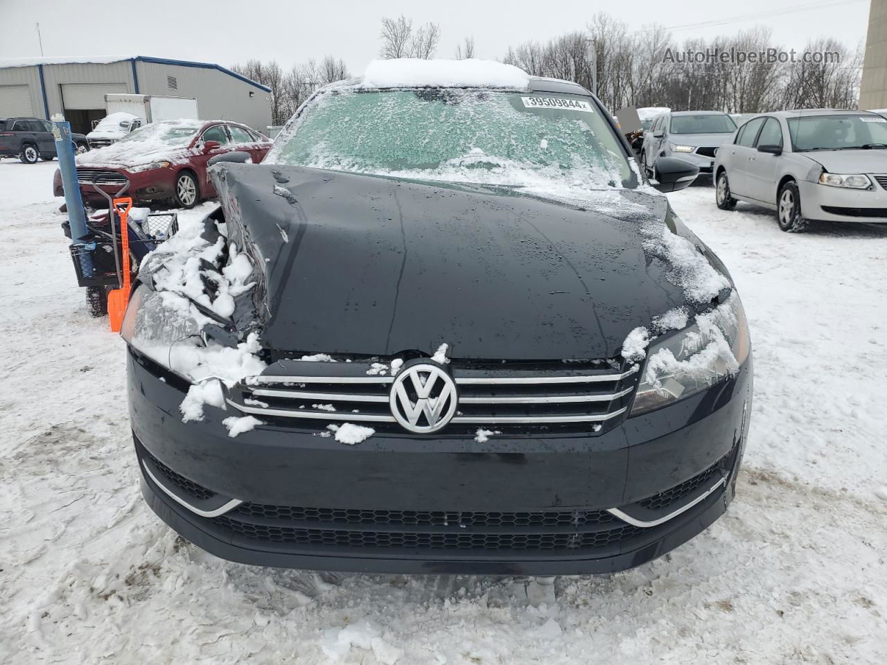 2012 Volkswagen Passat Se Black vin: 1VWBP7A38CC072330