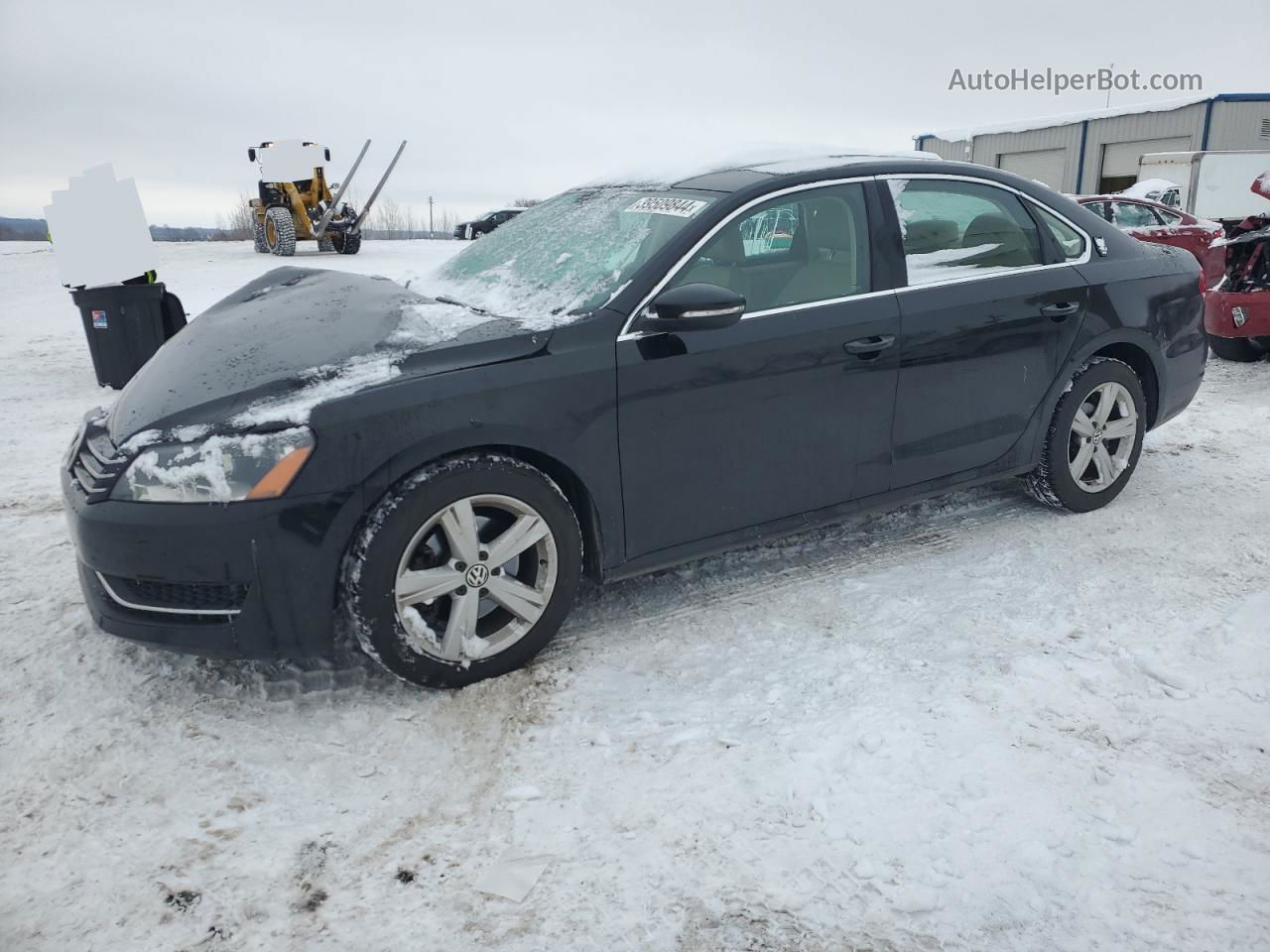 2012 Volkswagen Passat Se Black vin: 1VWBP7A38CC072330